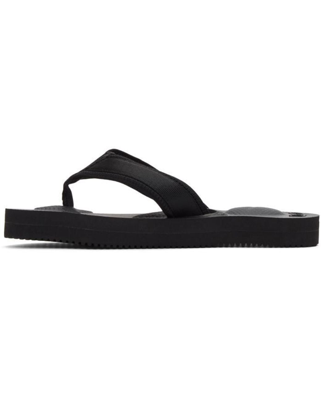 Suicoke Black Tono V2 Flip Flop Sandals for Men | Lyst