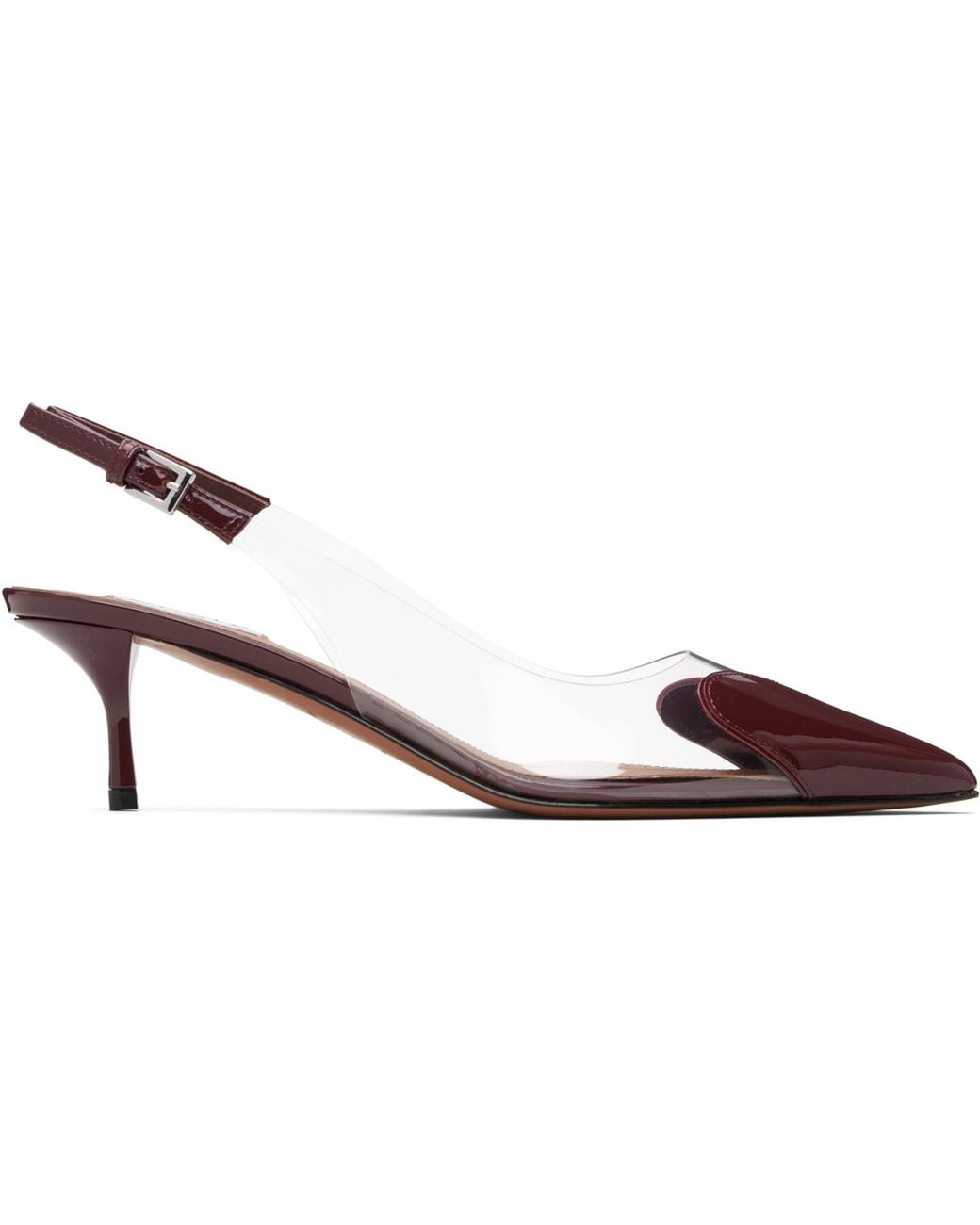 Alaïa Black Burgundy 'Le Coeur' Heels