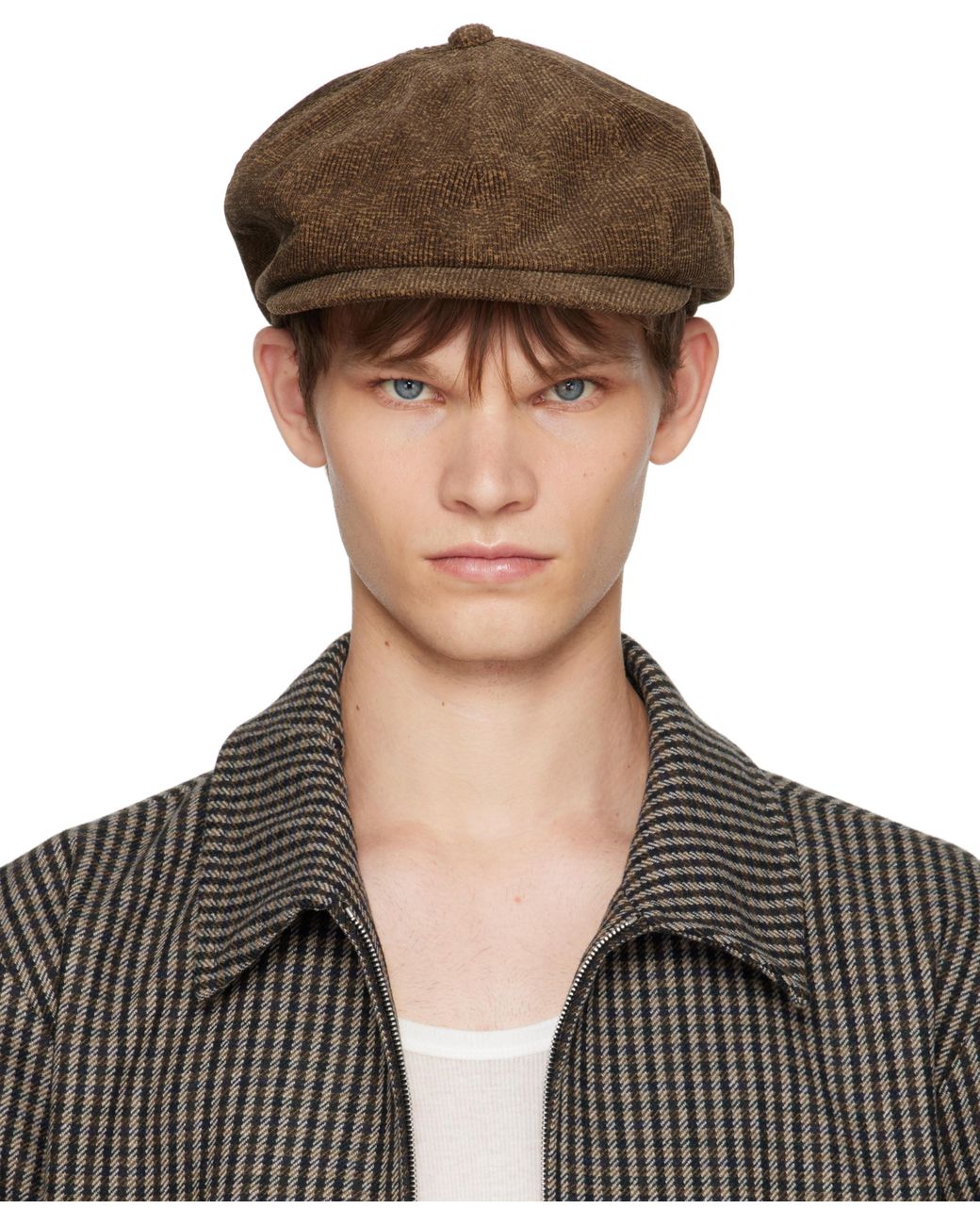 TAIGA TAKAHASHI Lot. 006 Newsboy Cap in Brown for Men | Lyst