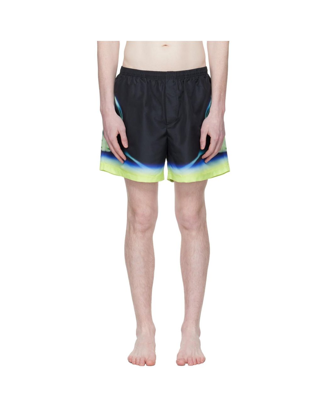 Casablanca Black Sporchid Printed Shorts for men