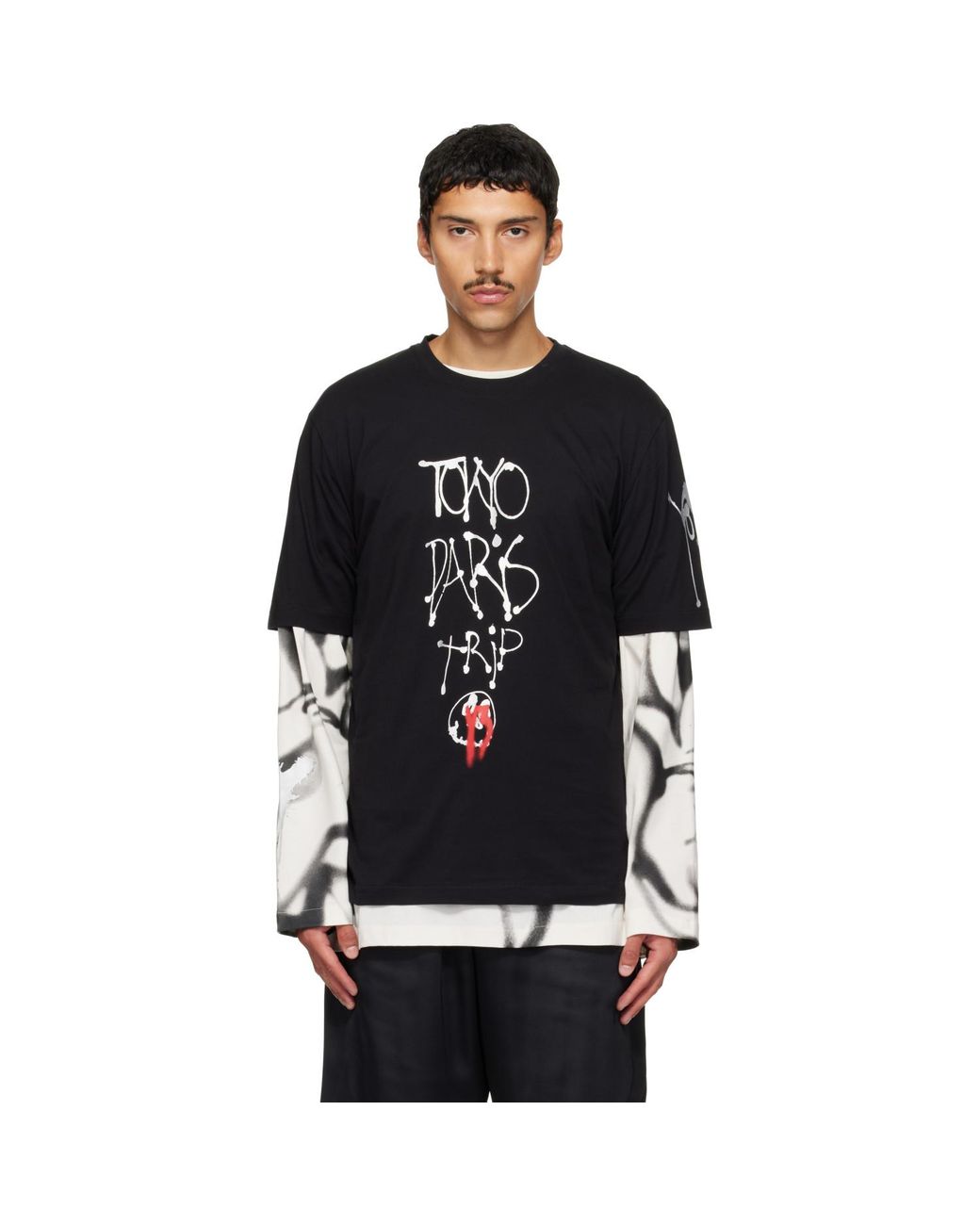 Y-3 Black Chito Edition City Graphic Short Sleeve T-Shirt for men