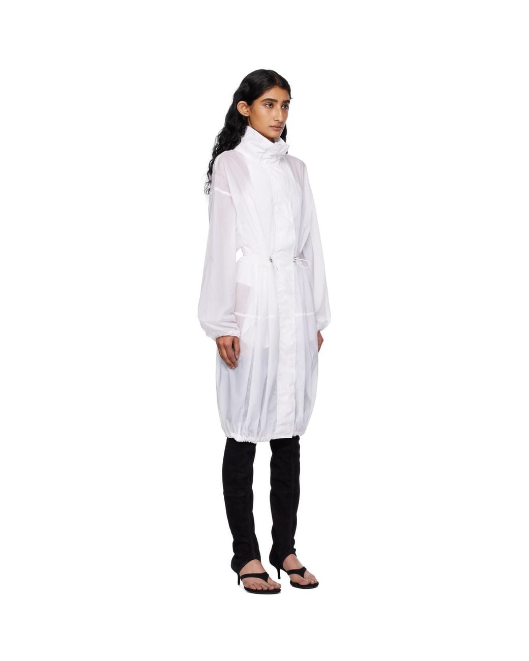 Alaïa Black Soft Nylon Bubble Parka