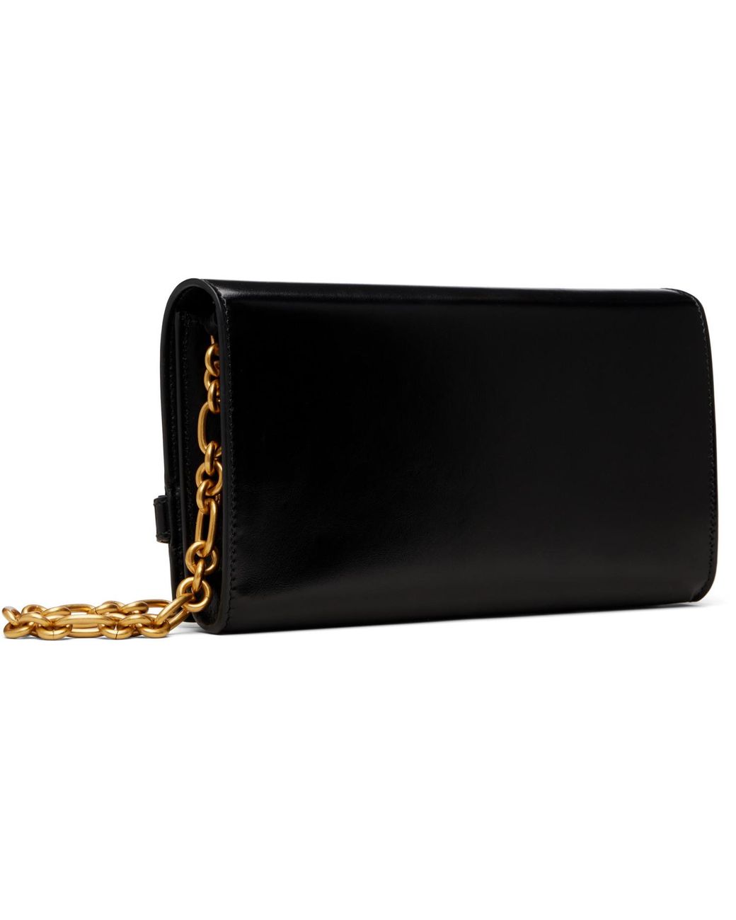 Balmain Black Shuffle Calfskin Wallet Bag