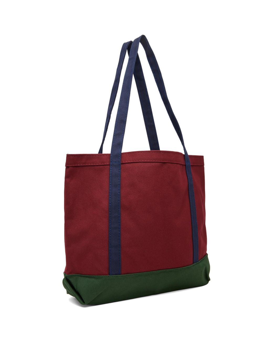 Noah NYC Red Tri-Color Logo Tote for men