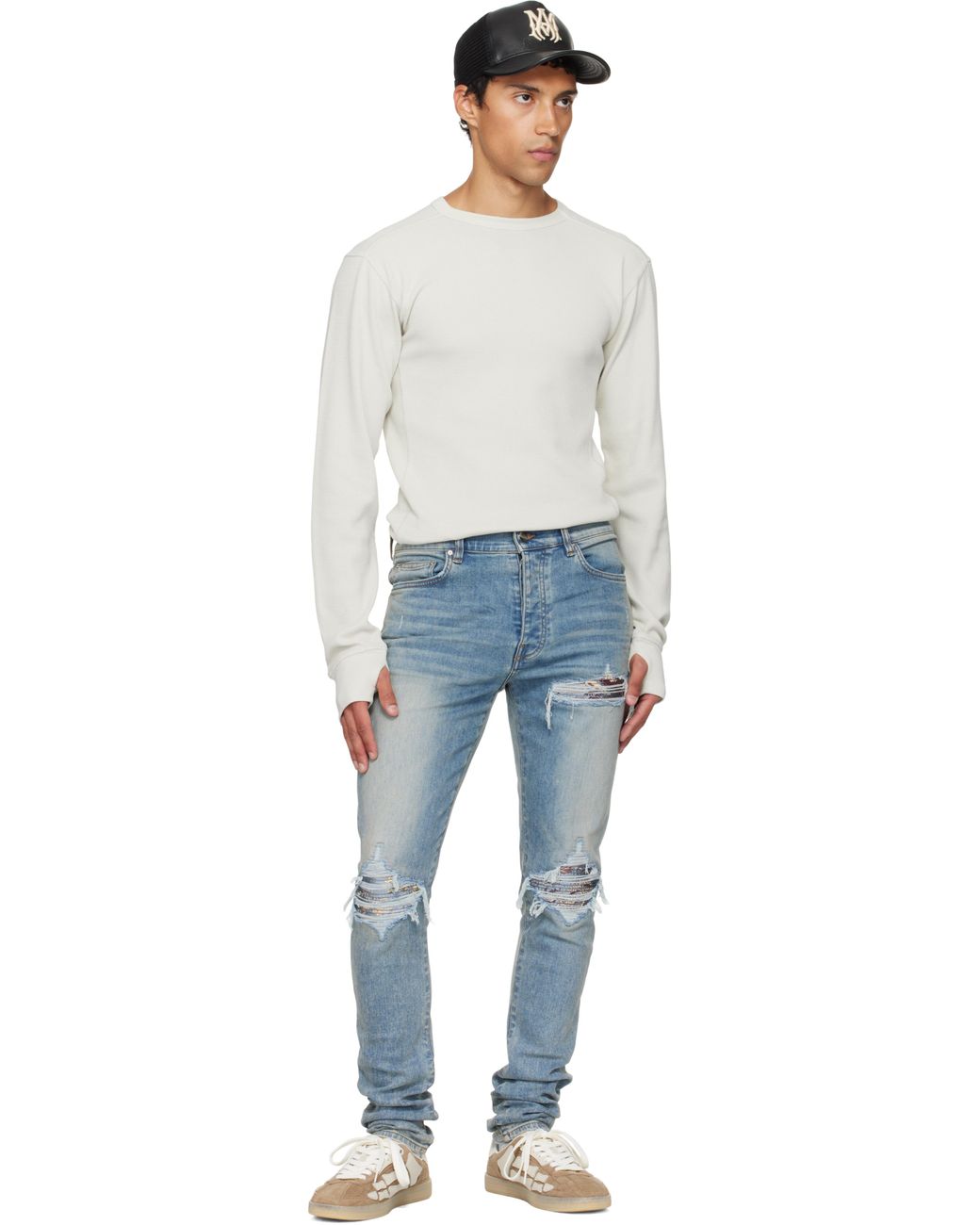 Amiri Blue Crane Mx1 Jeans for men