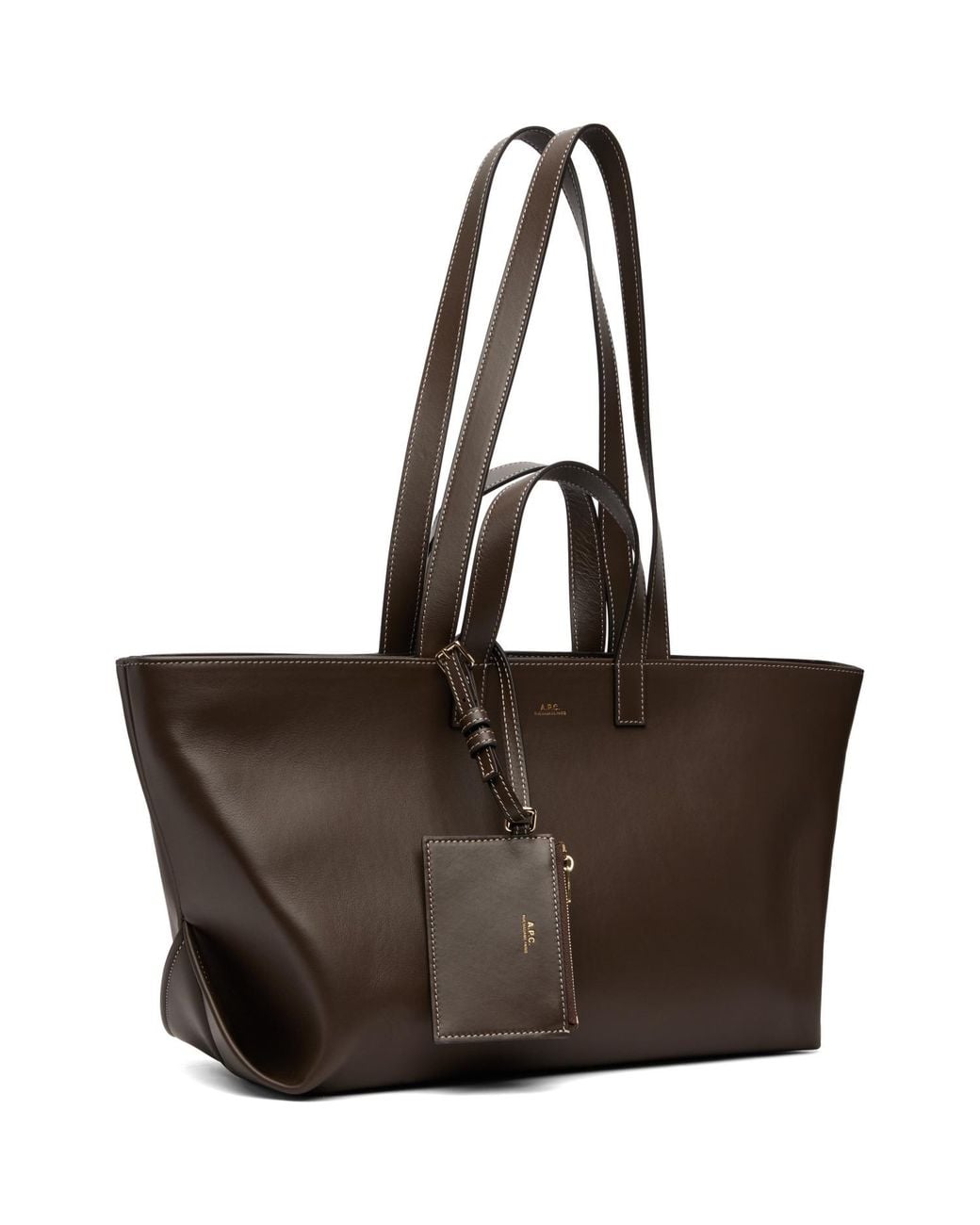 A.P.C. Brown 'Le Drummer' Tote