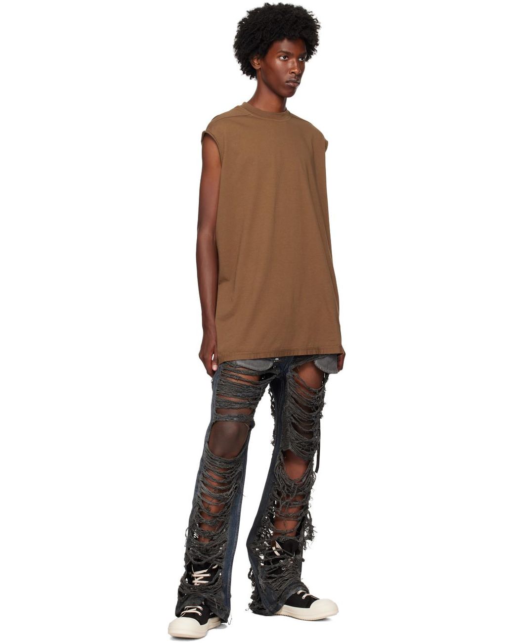 Rick Owens Porterville Cargo Sneaks Sneakers in Black for