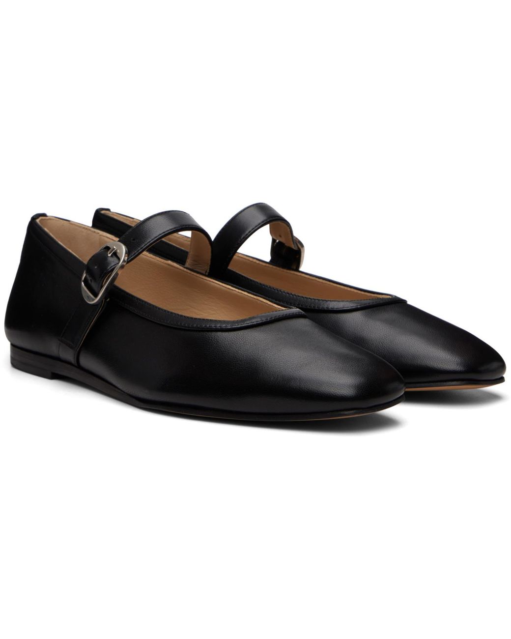 Le Monde Beryl Black Ballet Mary Jane Ballerina Flats