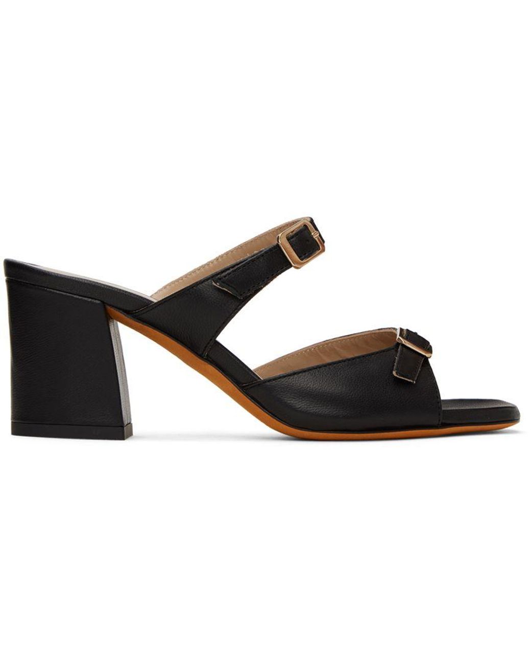 Maryam Nassir Zadeh Black Una Heeled Sandals | Lyst