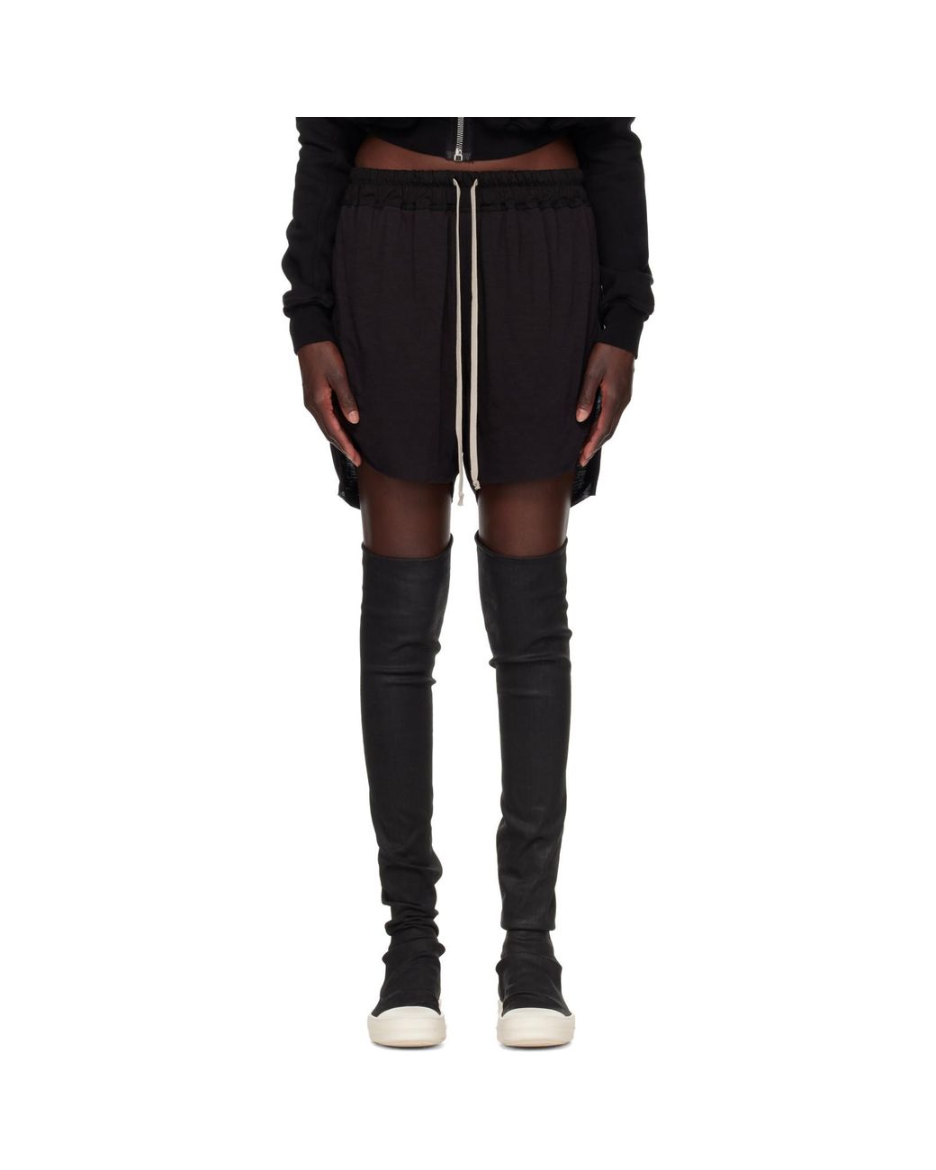 Rick Owens Black Tower Boxers Shorts