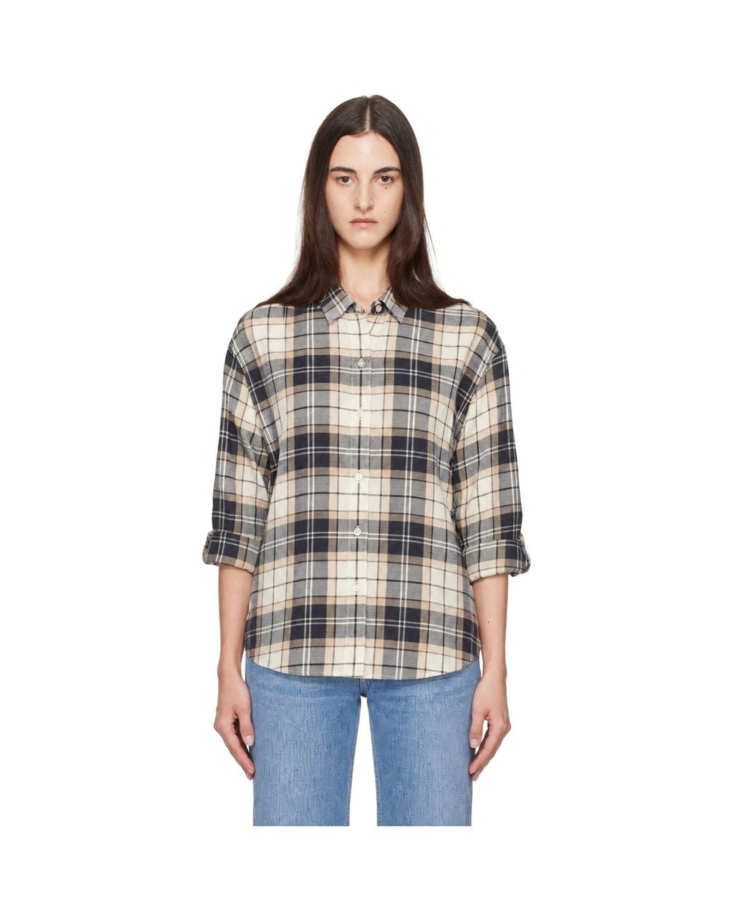 Barbour Gray Elishaw Check Shirt