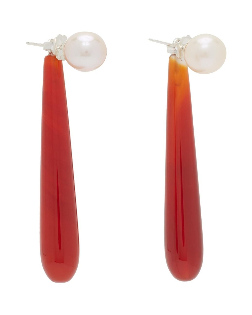 Sophie Buhai Red Medium Angelyne Earrings