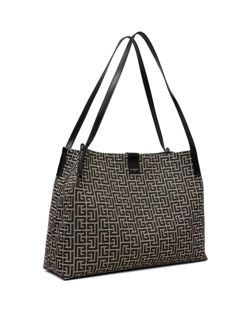 Balmain Black Off- Medium Release Shopper Tote