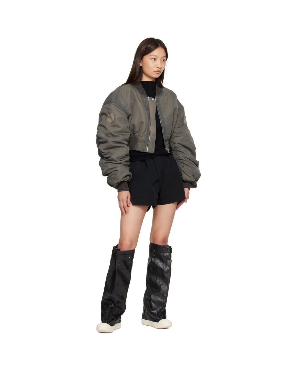 Rick Owens Black Tower Elephant Tall Boots