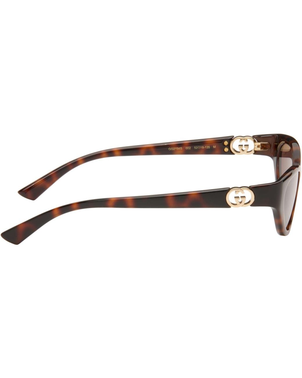 Gucci Brown Emblem Cat Eye Sunglasses