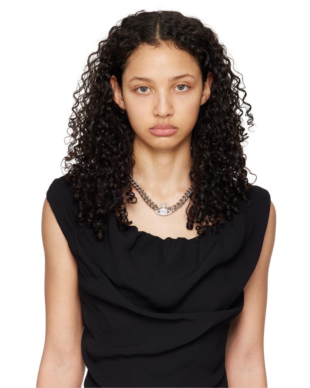 Vivienne Westwood Silver Graziella Small Choker Necklace in 