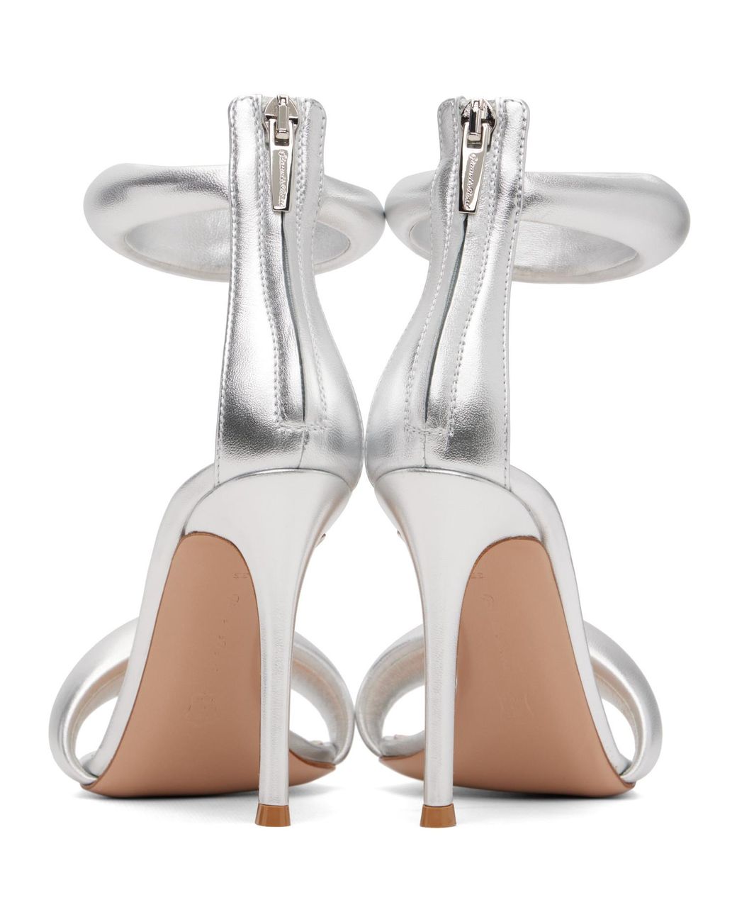Gianvito Rossi White Bijoux Heeled Sandals
