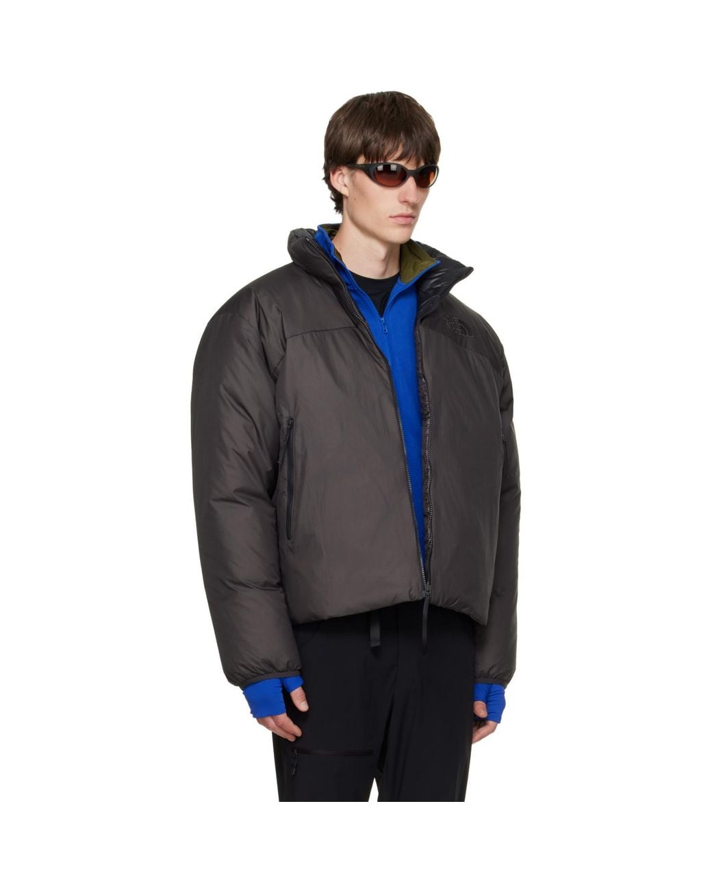 The North Face Blue Pertex Nuptse Reversible Down Jacket for men