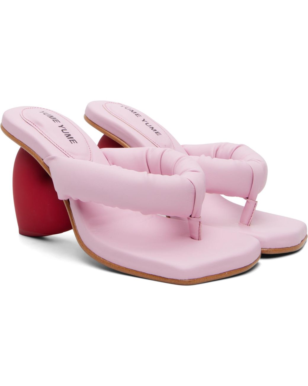 Yume Yume Pink Love Mule Heeled Sandals