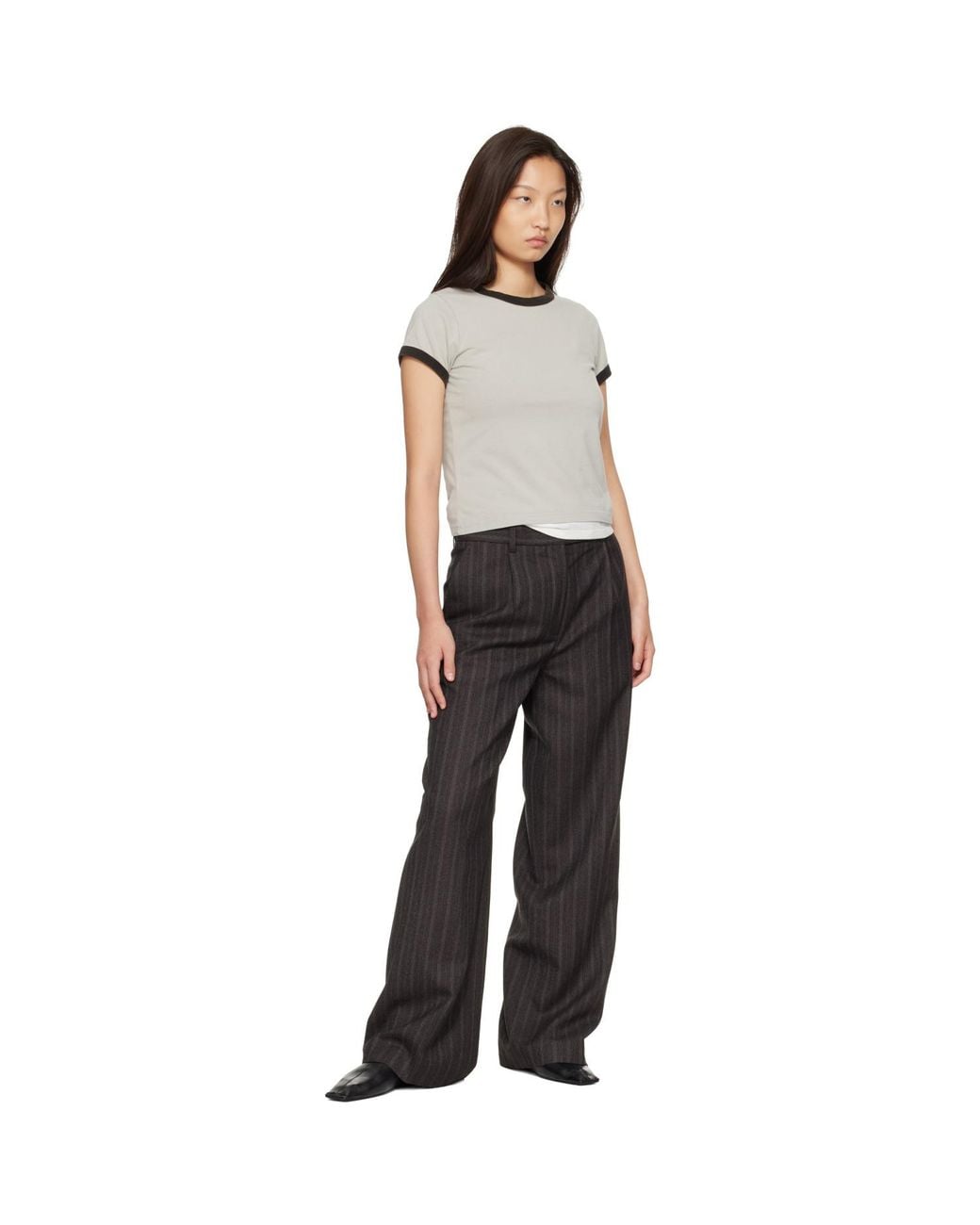 mfpen Black Taupe Ringer T-Shirt
