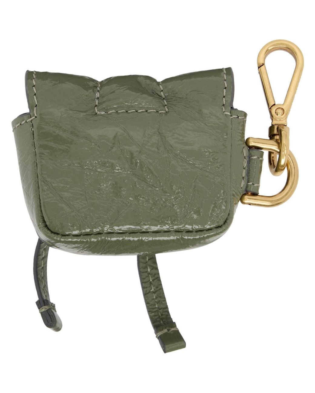 Acne Green Khaki Multipocket Headphone Case