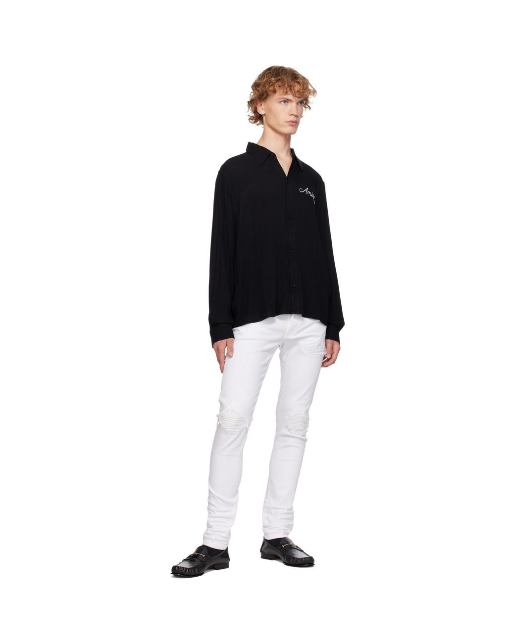 Amiri Black Ma Check Shirt for men