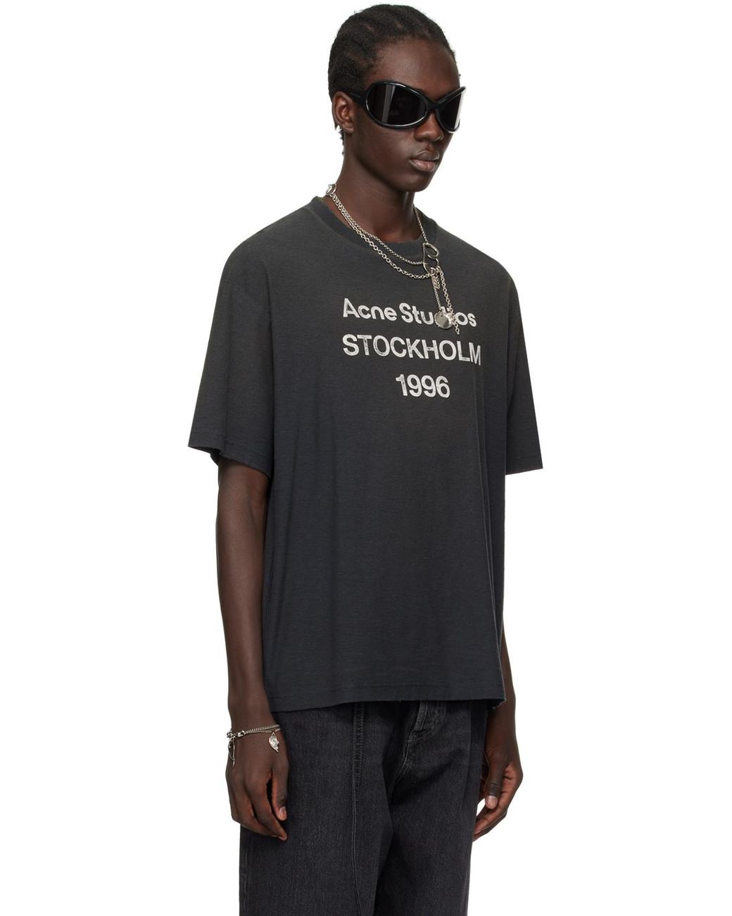 Acne Studios Black 'stockholm' T-shirt for Men | Lyst