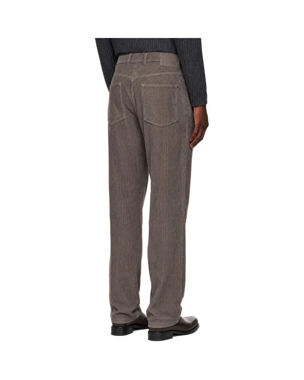 mfpen Gray Double Knee Trousers for men