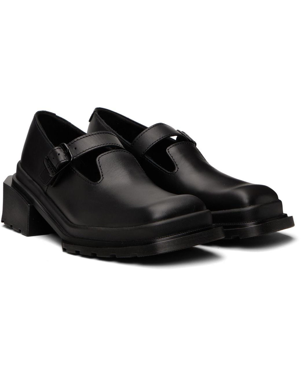 Dr. Martens Black Maybole Square Toe Mary Jane Heels
