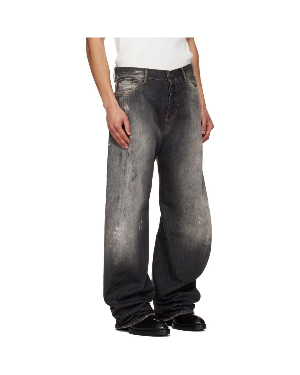 Acne Black Loose Fit 2006M Jeans for men