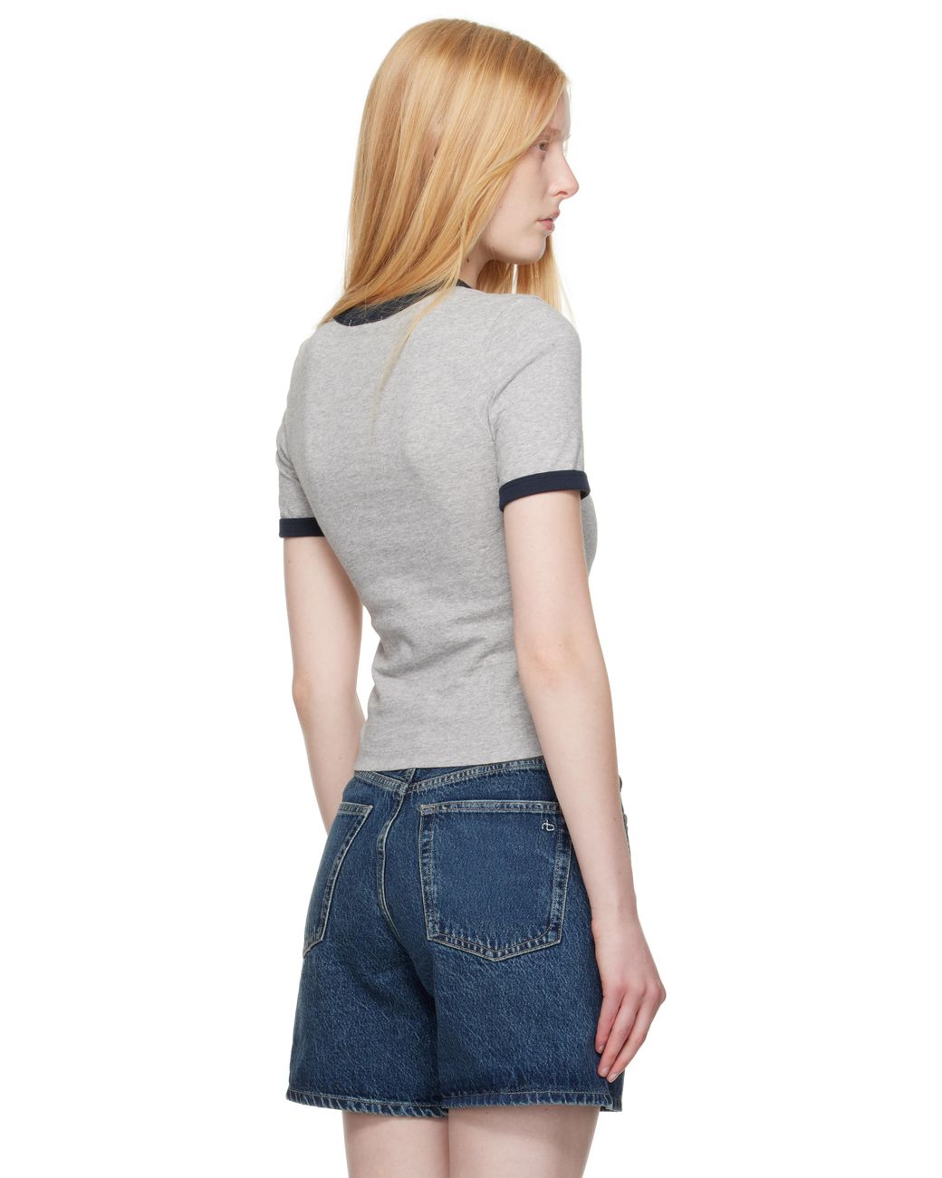 Rag & Bone Black Mica Ringer T-Shirt