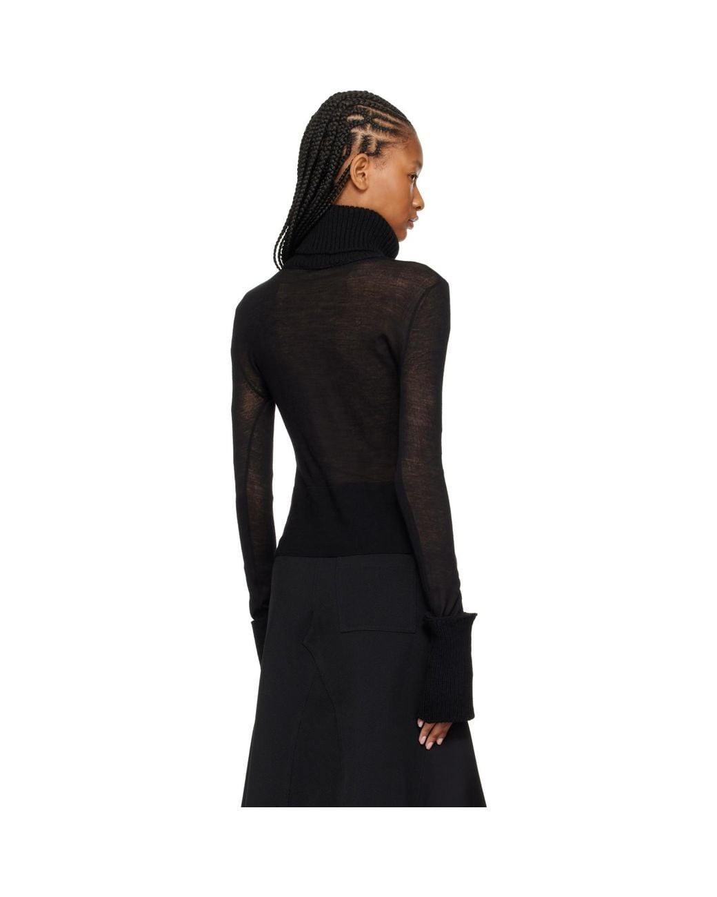 Our Legacy Black Inverse Turtleneck