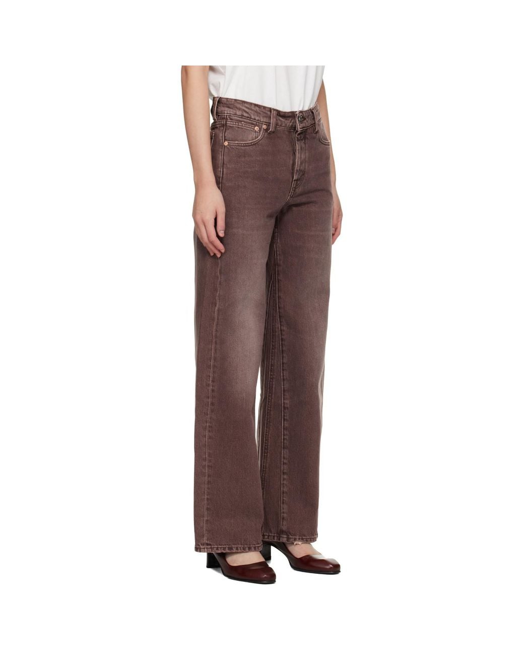 Our Legacy Brown Treble Cut Jeans