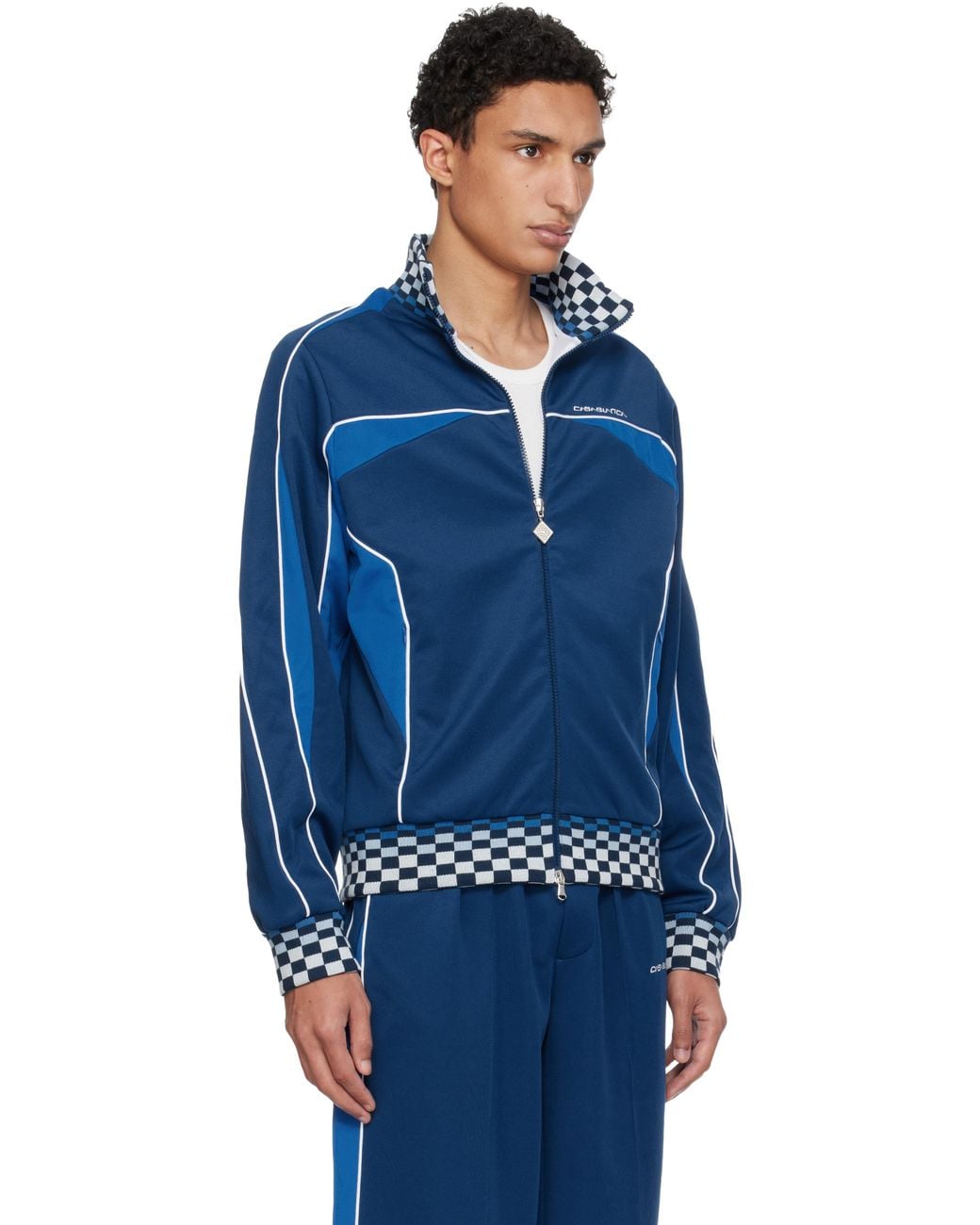 Casablanca Blue Cyber Track Jacket for men
