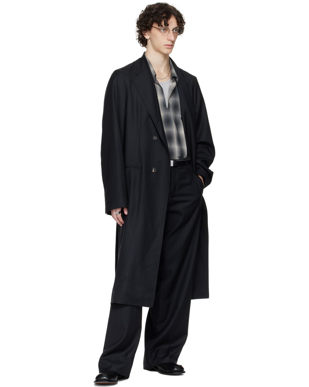 Our Legacy Work Shop Emporio Armani Lungo Coat in Black for Men | Lyst