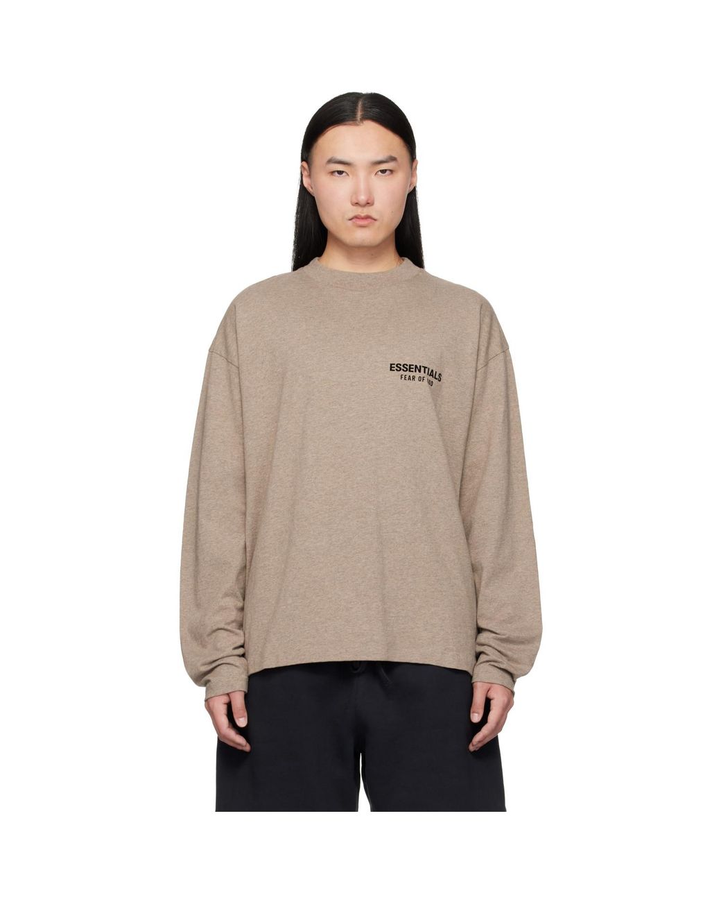 Fear Of God Natural Classic Fit Long Sleeve T-Shirt for men