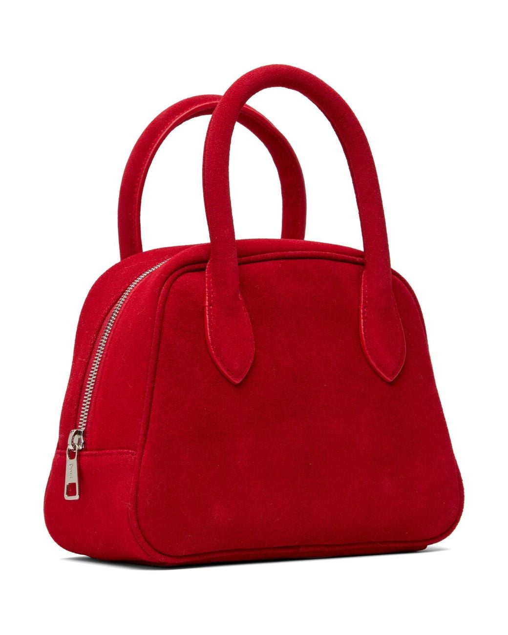 DUNST Red Suede Boston Bag
