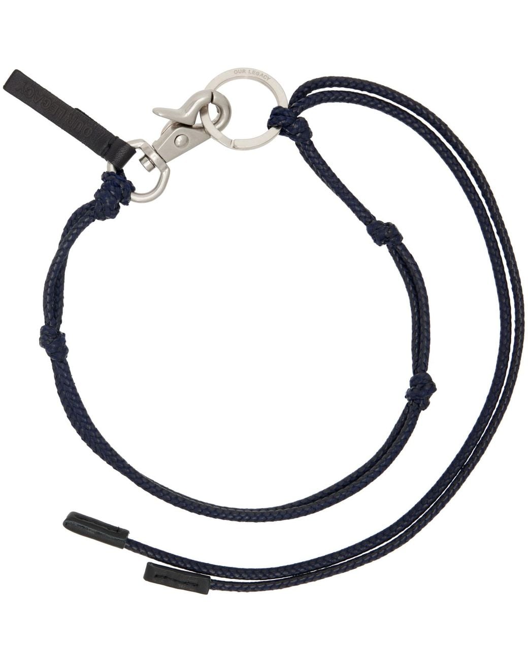 Our Legacy Blue Lizard Ladon Necklace for men