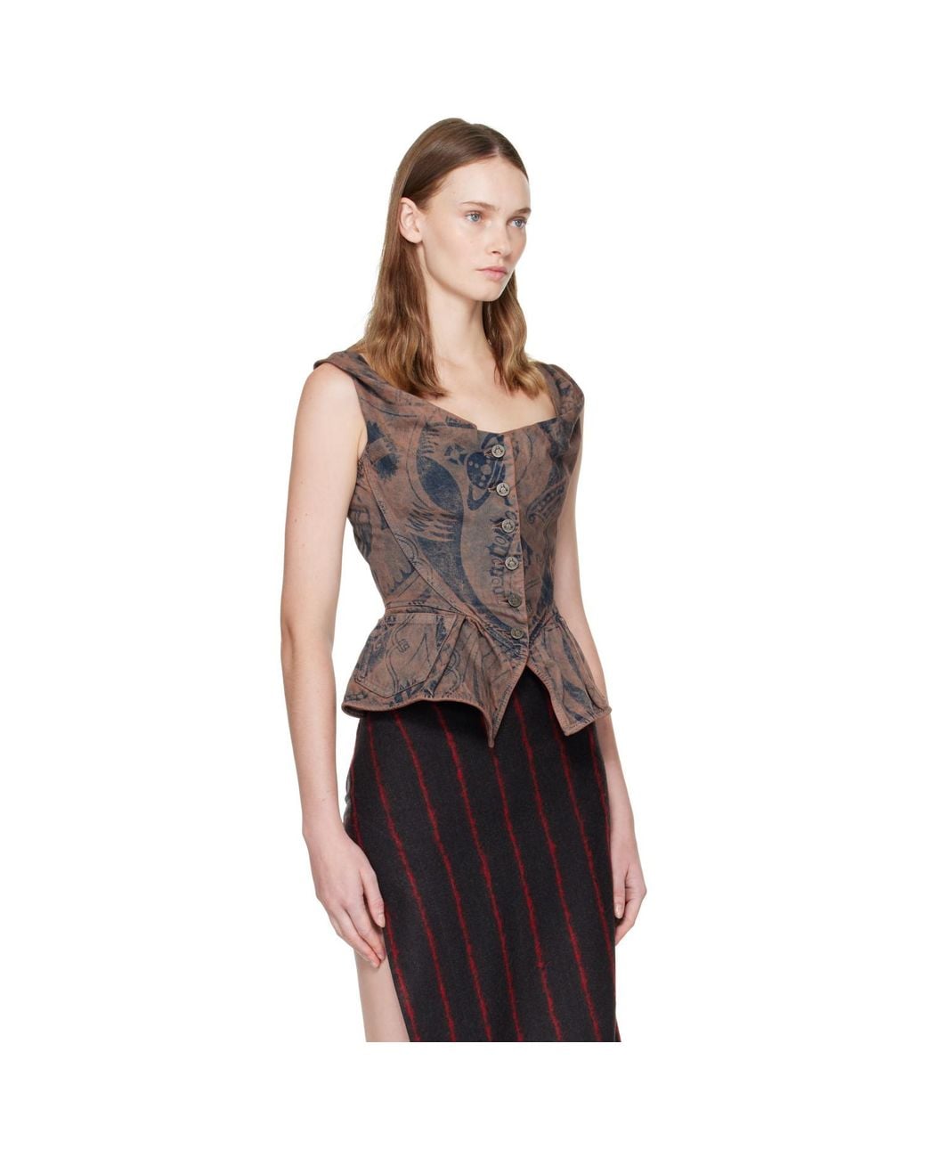 Vivienne Westwood Black Monday Denim Vest