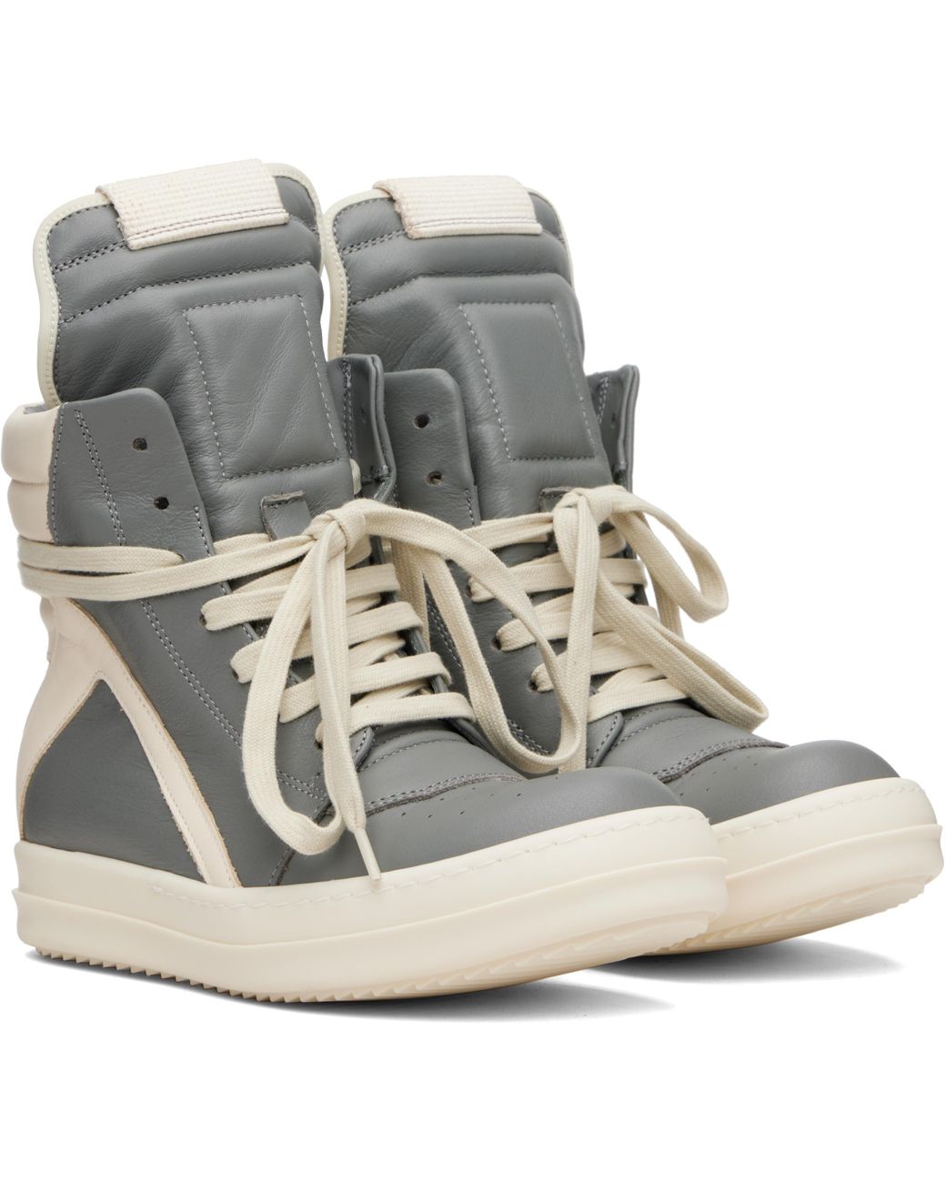 Rick Owens Concordians Geobasket Sneakers in Gray | Lyst