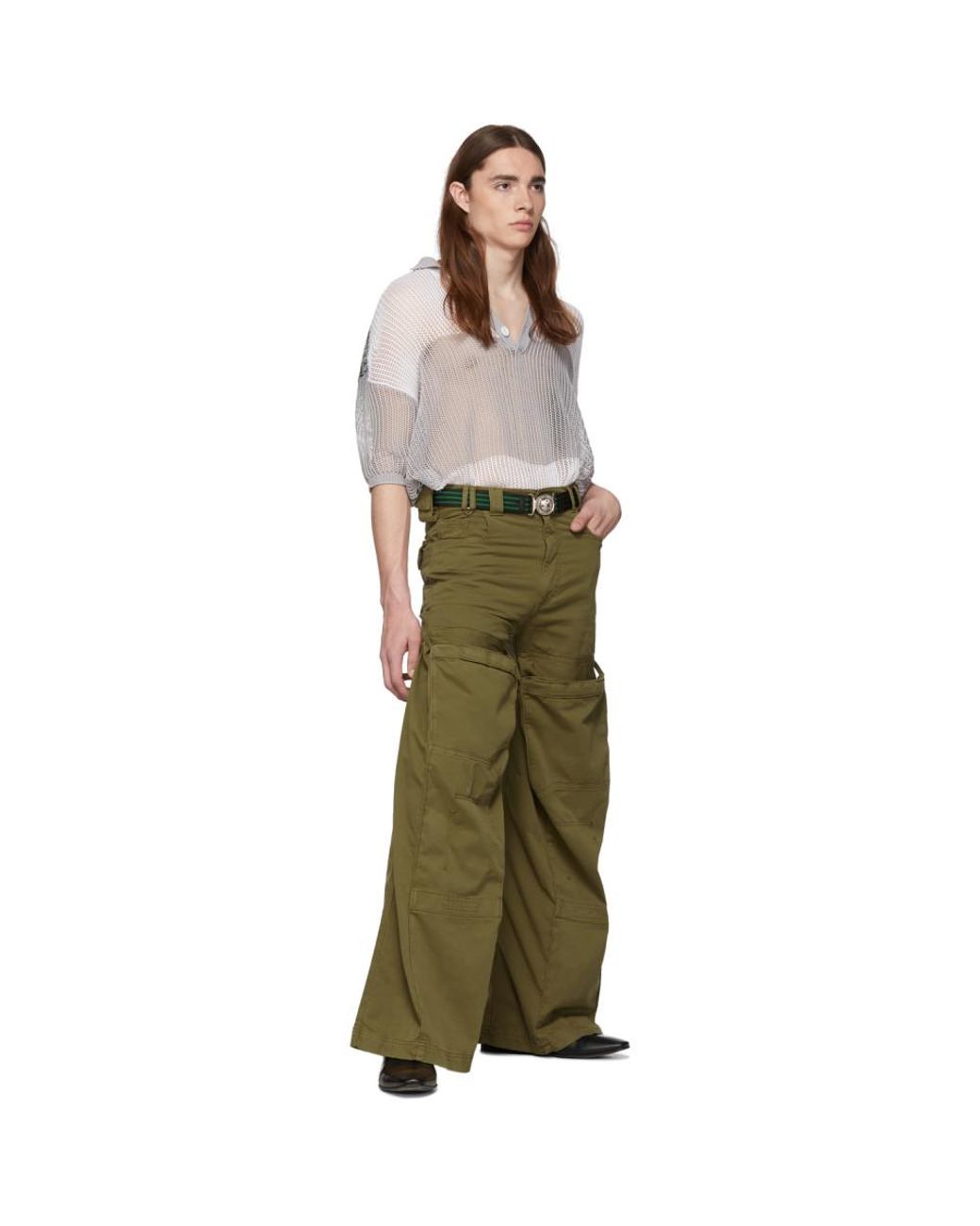 Y. Project Khaki Pop-up Cargo Pants in Natural for Men | Lyst