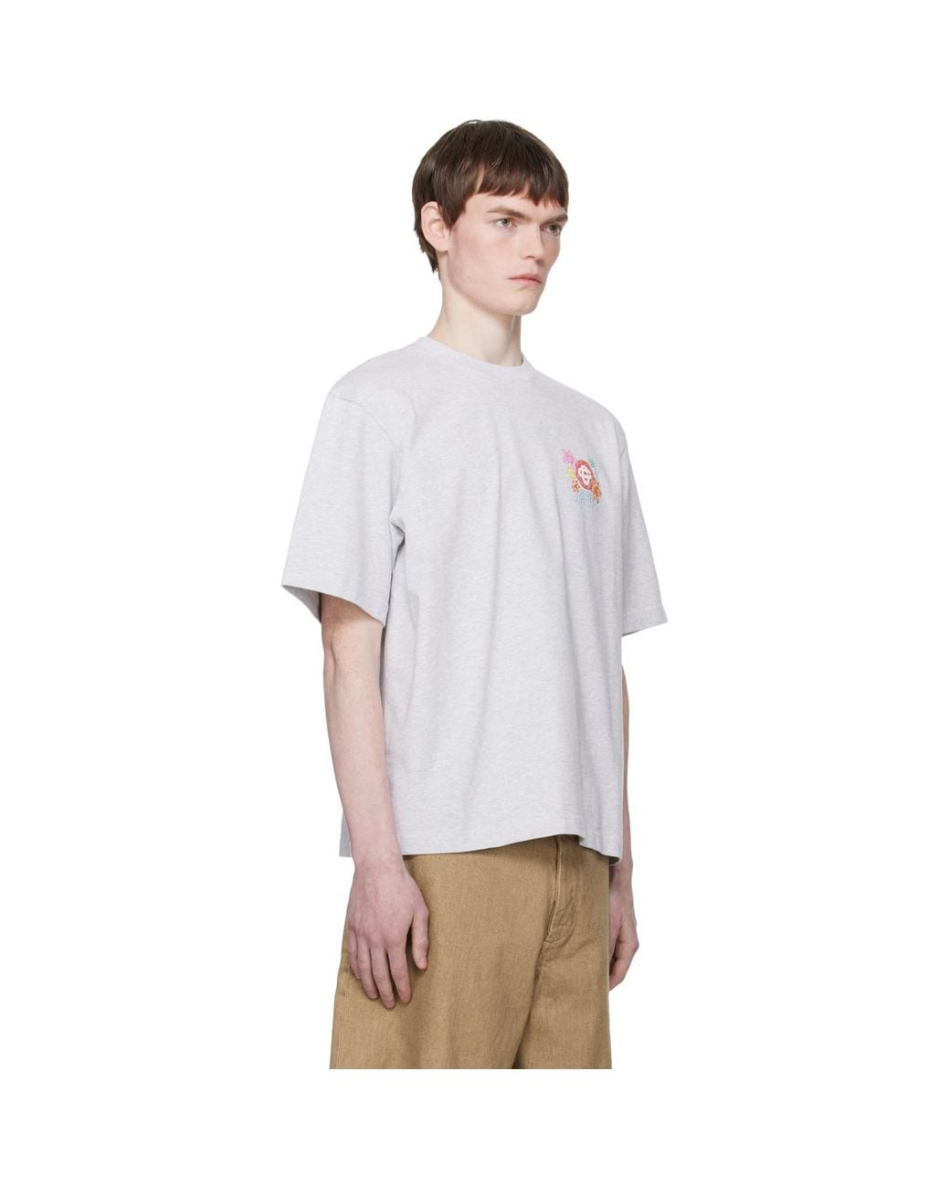 Casablanca White 'Collage D'Icônes Graphiques' Oversized T-Shirt for men