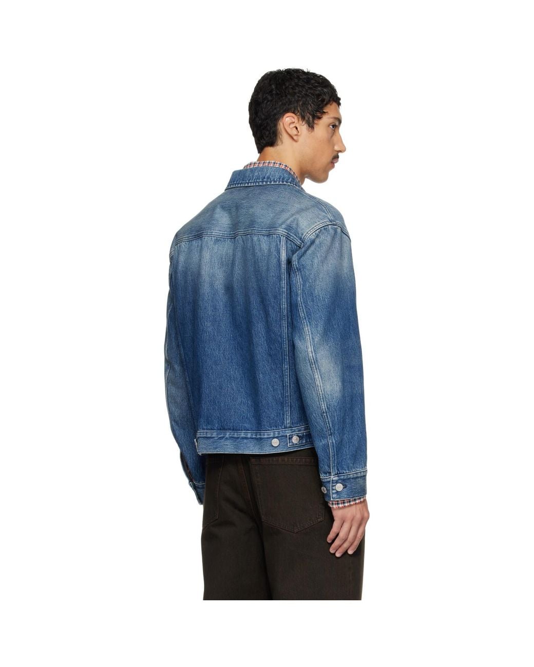 Dries Van Noten Blue Faded Denim Jacket for men