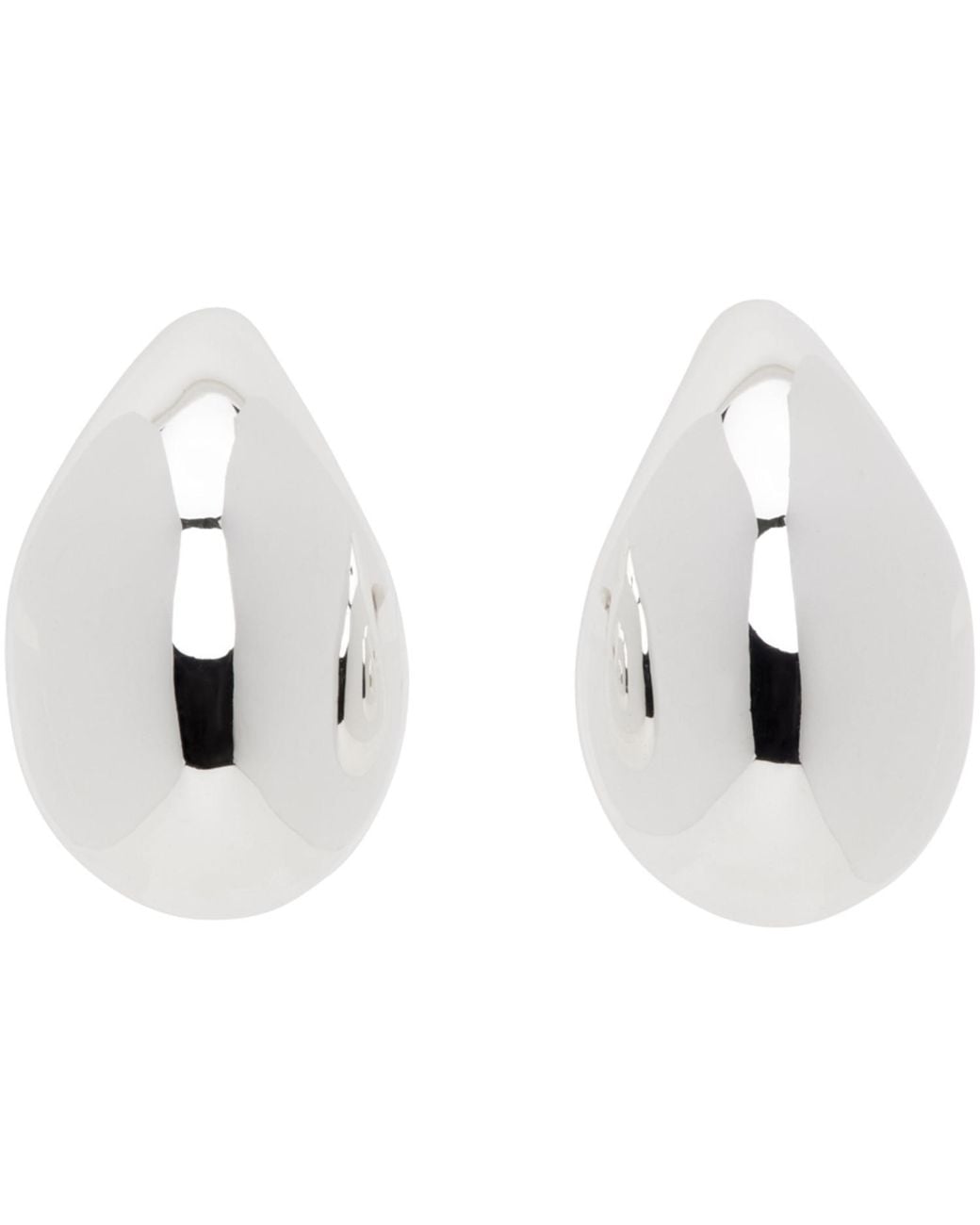 Bottega Veneta Black Large Drop Sterling-silver Earrings