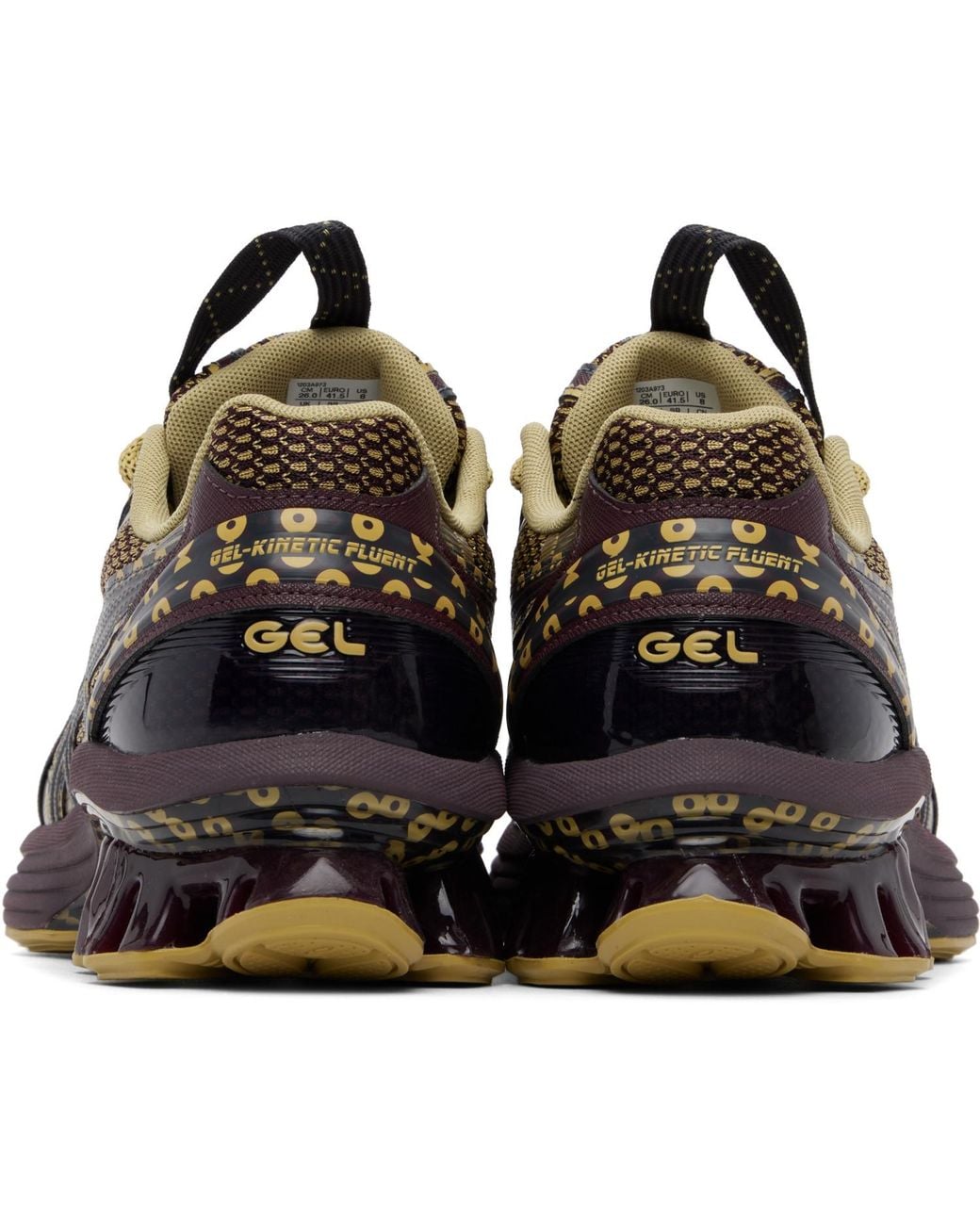 Asics Brown Khaki Kiko Kostadinov Edition Us7-S Gel-Kinetic Fluent Sneakers for men