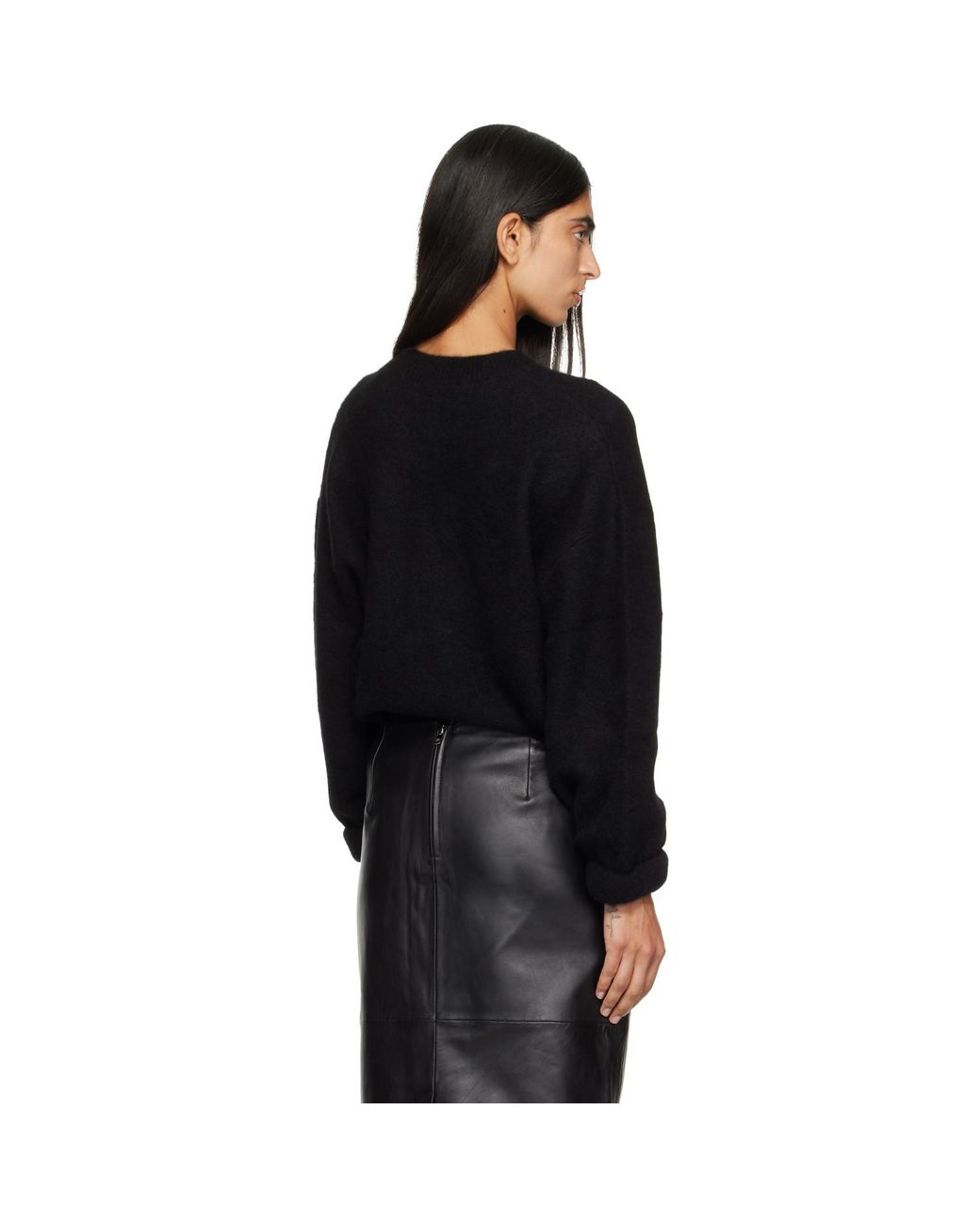 Isabel Marant Black Stacy Crewneck Sweater