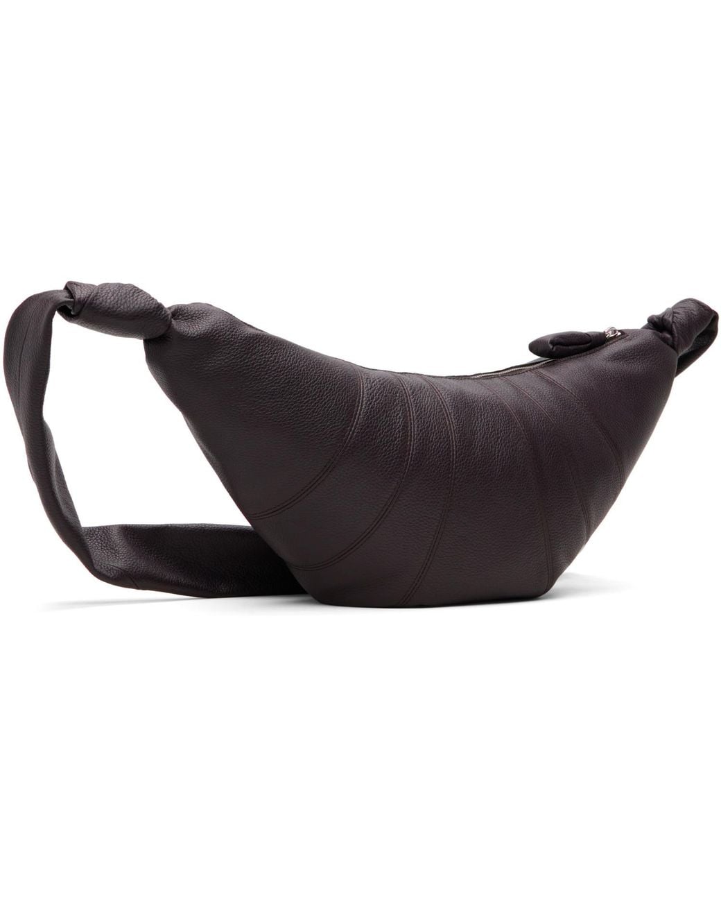 Lemaire Black Medium Croissant Bag for men