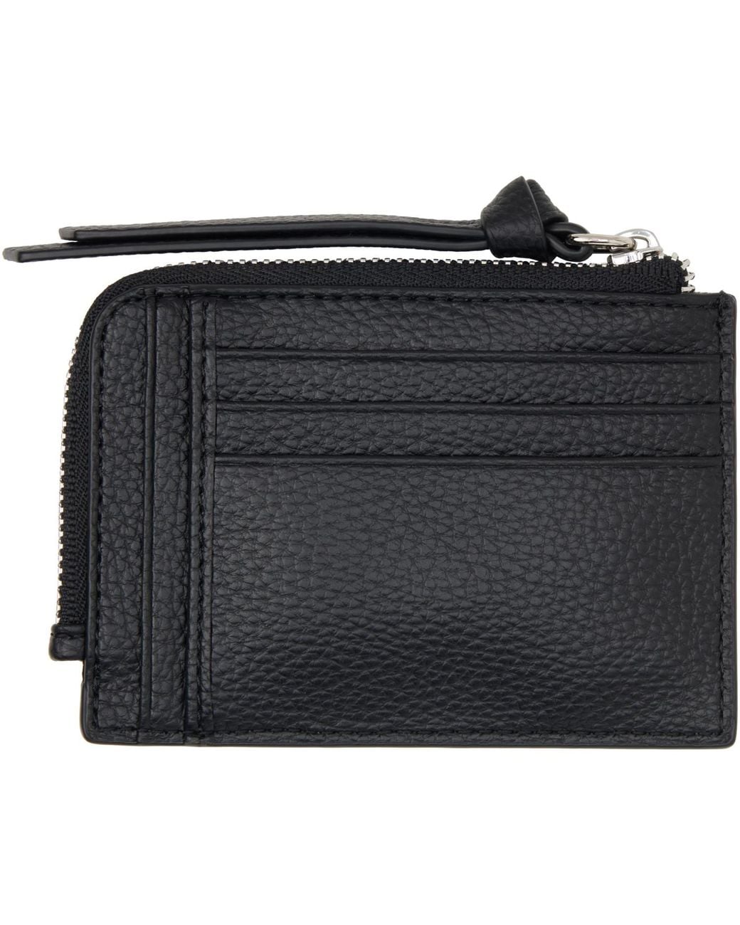 Vivienne Westwood Black Zip Card Holder for men