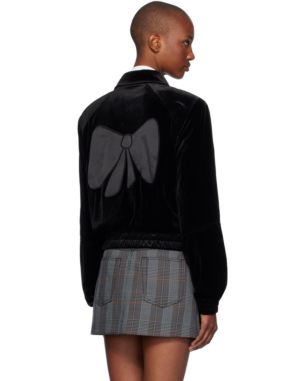 ★正規品★ 【OPEN YY】 TIE VELVET BOMBER JACKET OPEN YY Tie Velvet Bomber Jacket in Black | Lyst