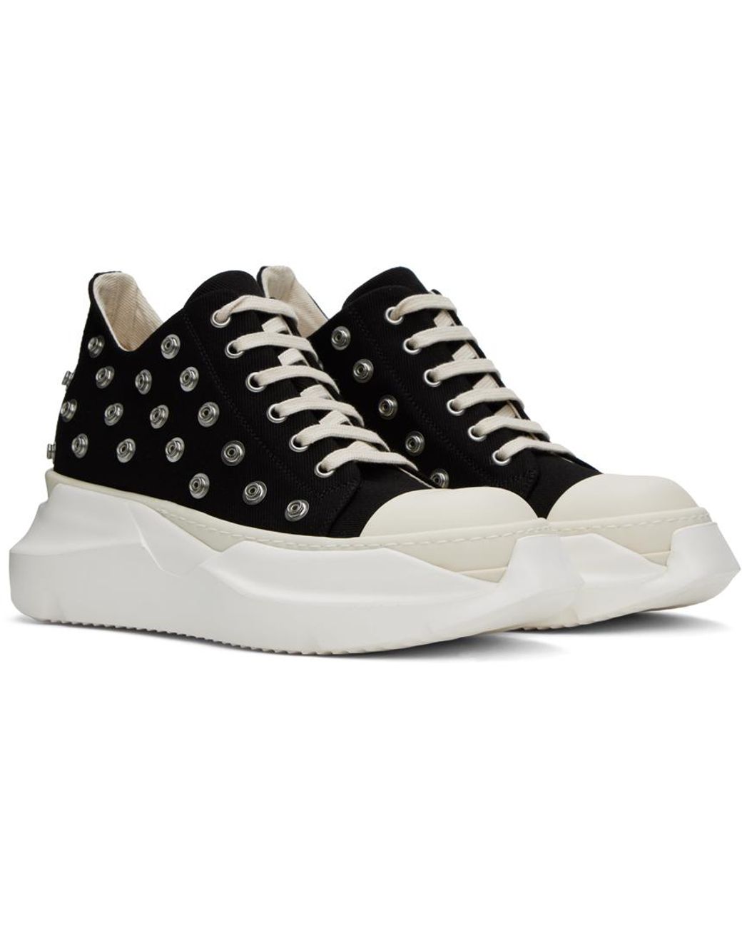 Rick Owens DRKSHDW Abstract Low Sneak Studded in Black for Men